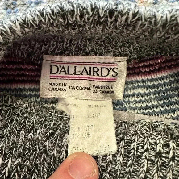 Vintage  Delaire Abstarct Sweater Small - Picture 3 of 4
